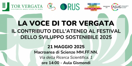 La voce di Tor Vergata: il contributo dell’Ateneo al Festival dello Sviluppo Sostenibile 2025