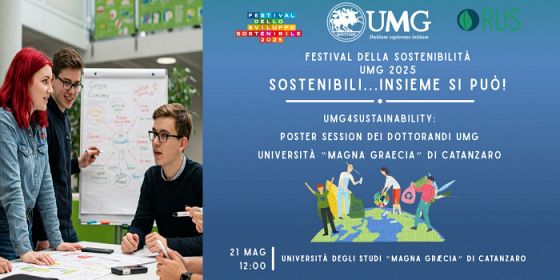 UMG4Sustainability: poster session dei dottorandi UMG