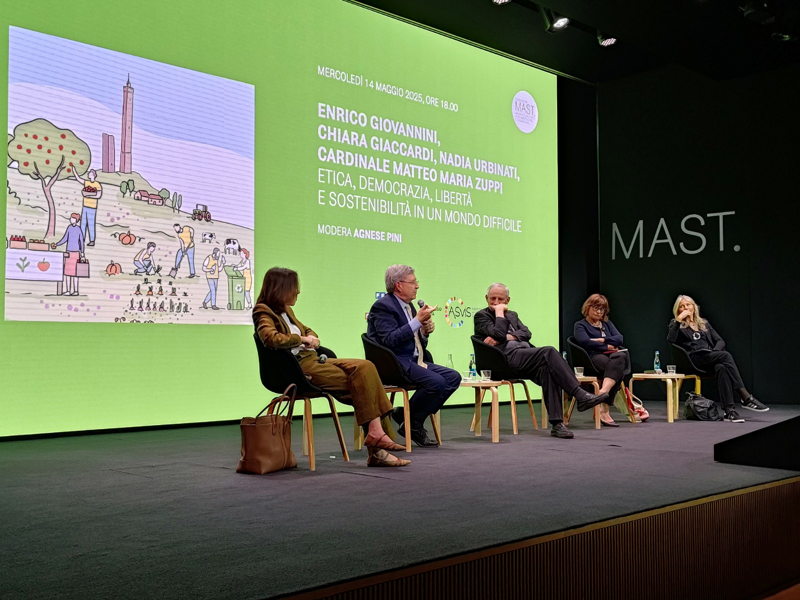 Etica, democrazia, sostenibilità: dialogo tra Giaccardi, Giovannini, Urbinati e Zuppi